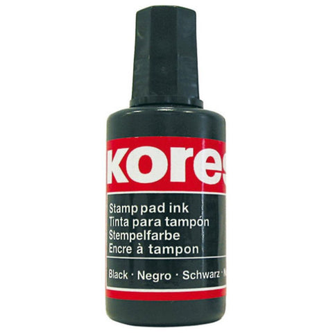 Boja za žig Kores, 28 ml, crna