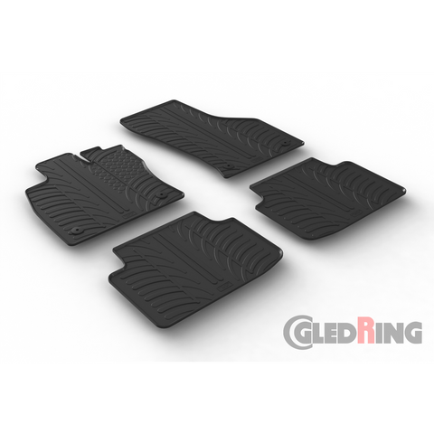 Gledring gumeni tepisi za Volkswagen Passat 2014-&gt; (variant &amp; limousine, automatic)