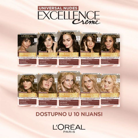 L&#39;Oreal Paris Excellence Nudes Boja za kosu 7U