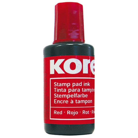 Boja za žig Kores, 28 ml, crvena