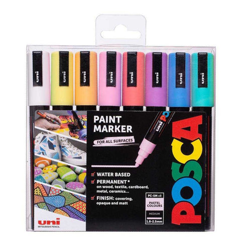 UNI POSCA marker pc-5m pastelne boje 8/1