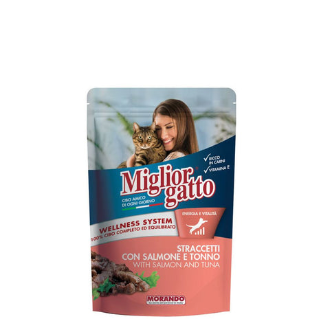 Miglior hrana za mačke u alu posudi, Losos i Tuna, 100 g