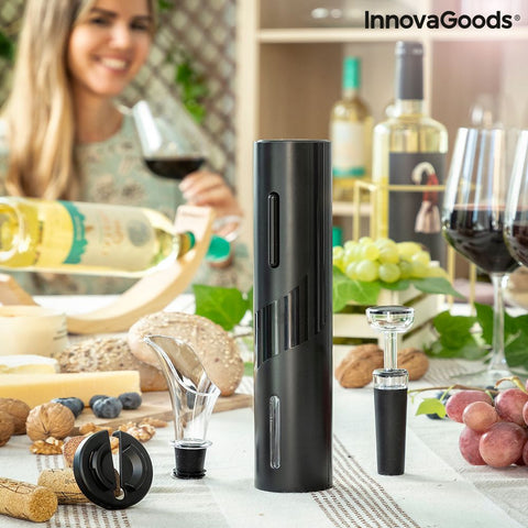 Električni vadičep s dodacima za vino Corking InnovaGoods