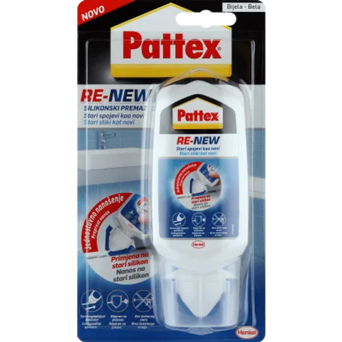 Pattex Re-new silikonski premaz bijele boje 80 ml