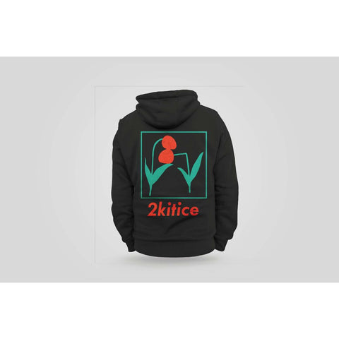 2 Kitice hoodie crna