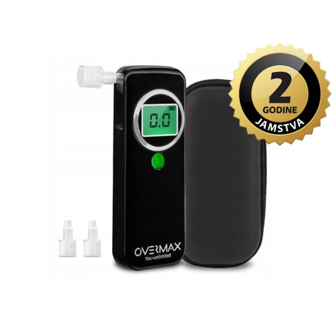 Overmax alkotester - detektor alkohola u dahu, LCD zaslon, 0-1.5 promila AD02