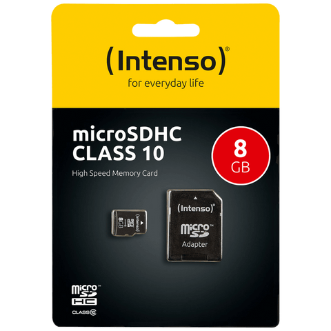 (Intenso) Micro SD Kartica 8GB Class 10 (SDHC &amp;amp; SDXC) sa adapterom - SDHCmicro+ad-8GB/Class10