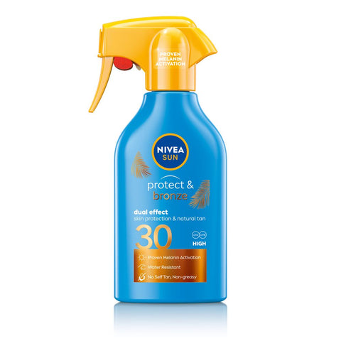 NIVEA SUN PROTECT &amp; BRONZE Trigger sprej SPF30 270 ml