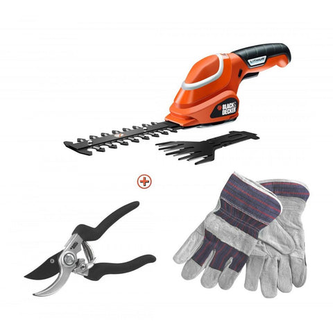 Black &amp; Decker GSL700KIT škare za živicu i ukrasno grmlje 7,2v