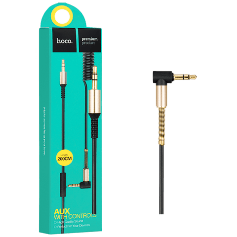 hoco. Audio kabel 3.5 mm sa mikrofonom, dužina 2.0 metra - UPA02 Spring Audio AUX MIC