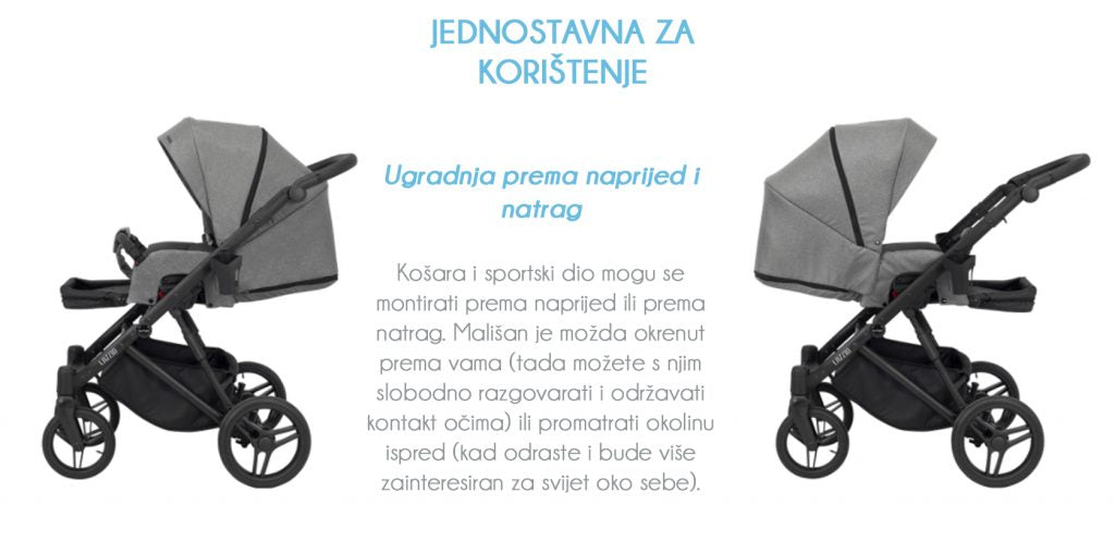 Dječja kolica Kunert Lazzio Premium Copper, boja 05 2u1