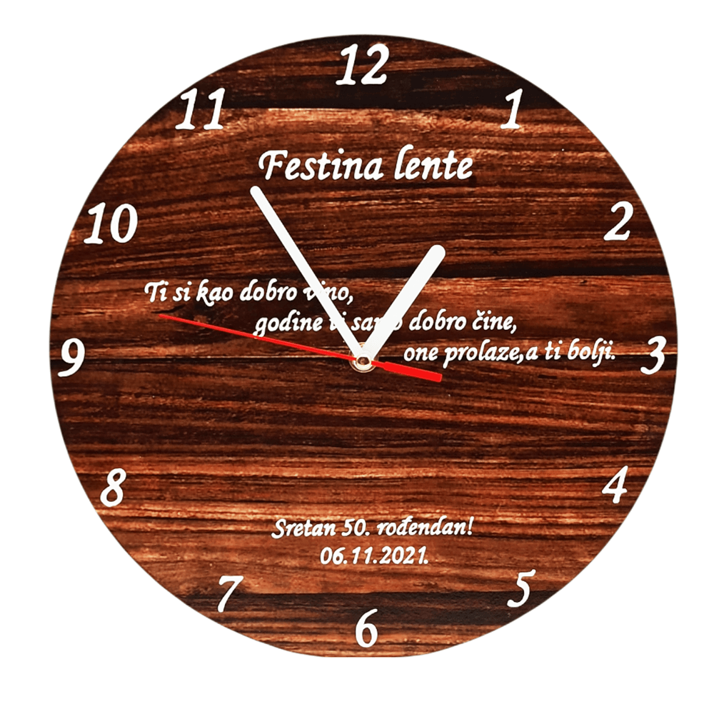 Personalizirani sat kao poklon za 50. rođendan Š1711