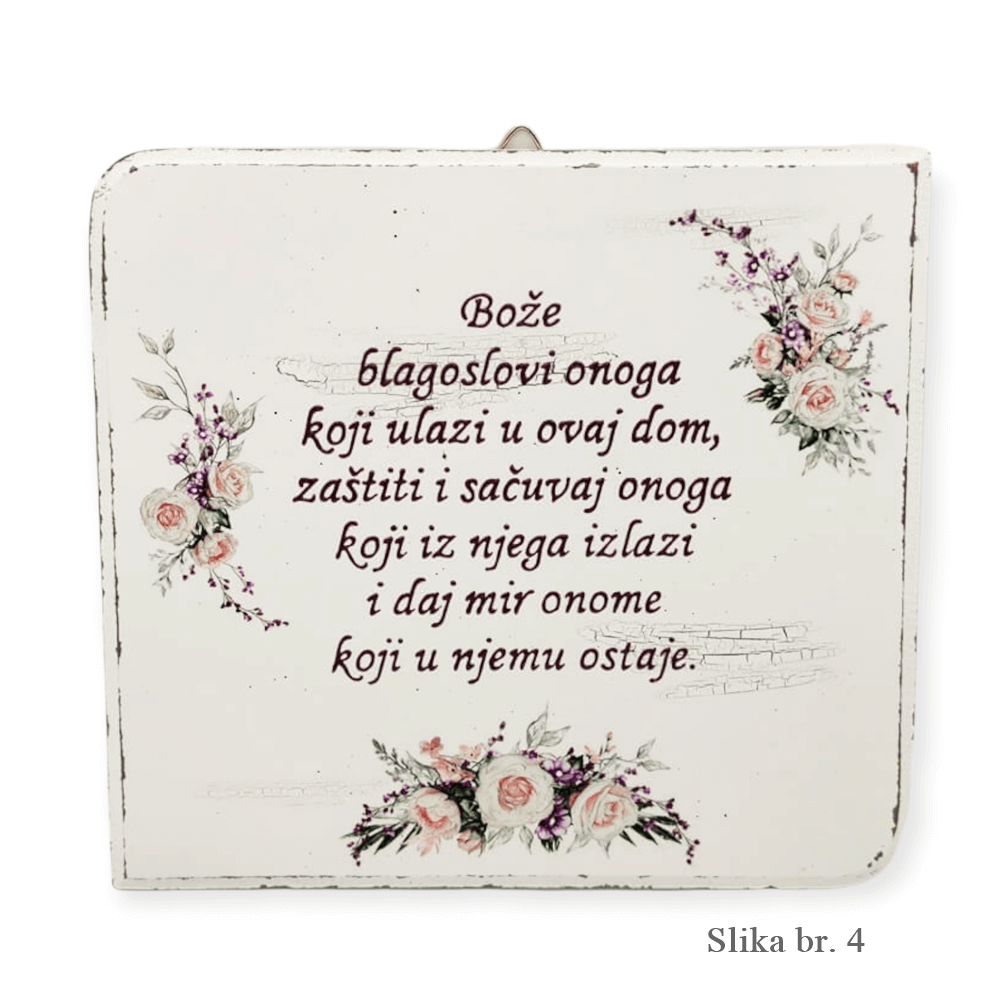 Blagoslov doma – unikatne drvene slike s rukom pisanim tekstom - 4. - 150104