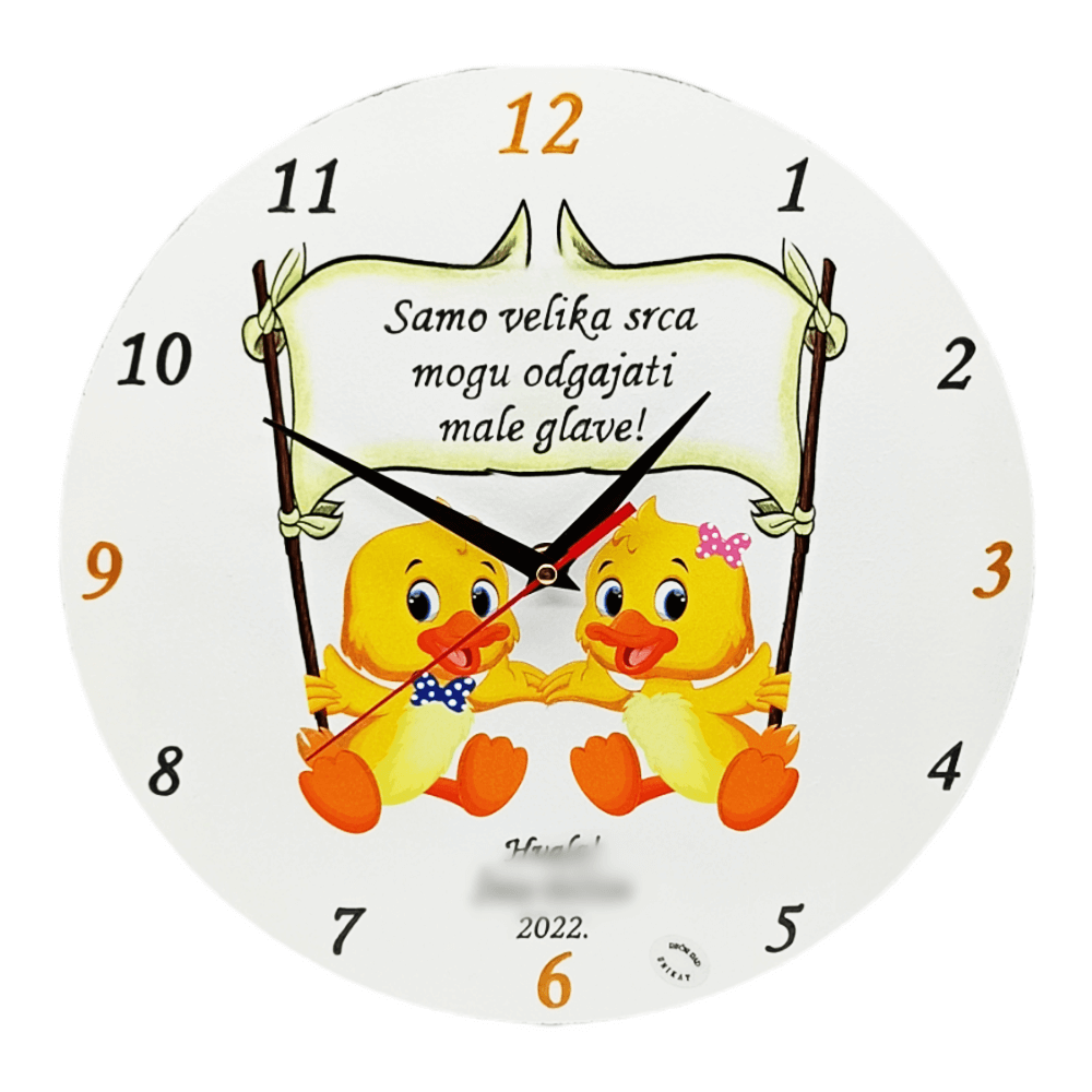 Zidni sat Poklon za tete/odgojiteljice u vrtiću!  Š17137