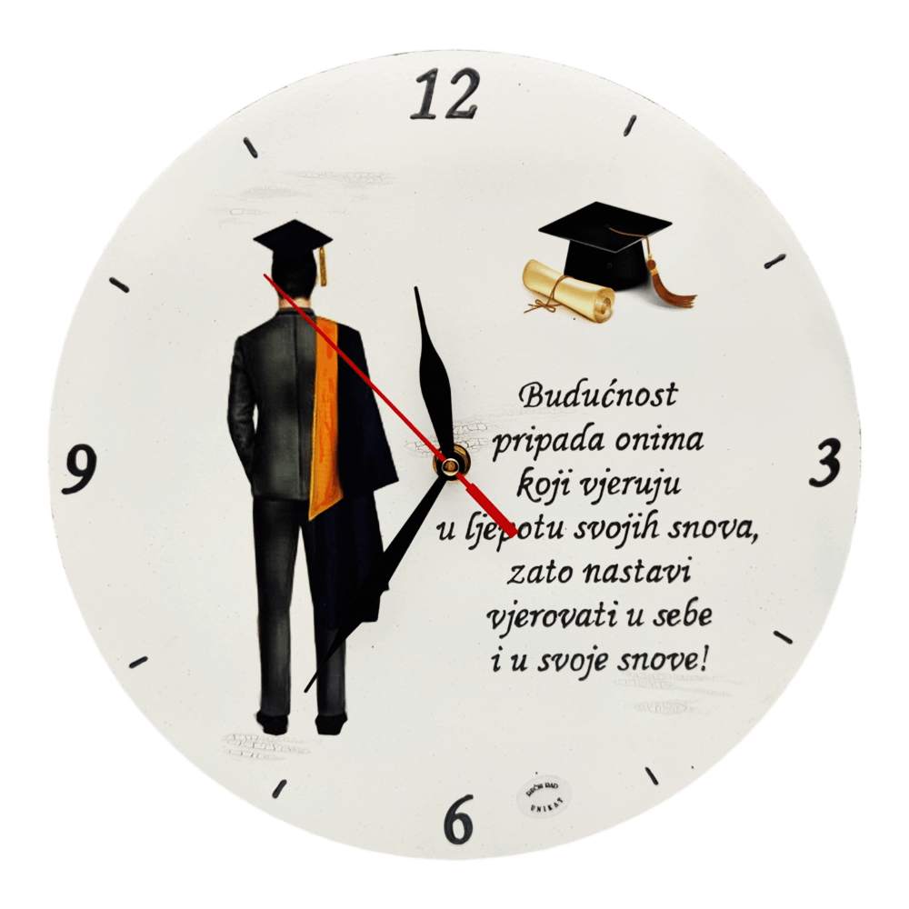 Poklon za diplomu!  Zidni sat  Š17132