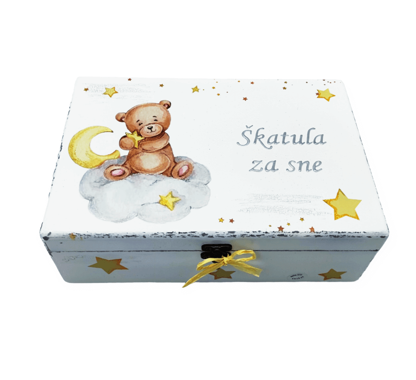 Kutija uspomena, poklon za krštenje, rođendan - 20x30x10cm - 154298