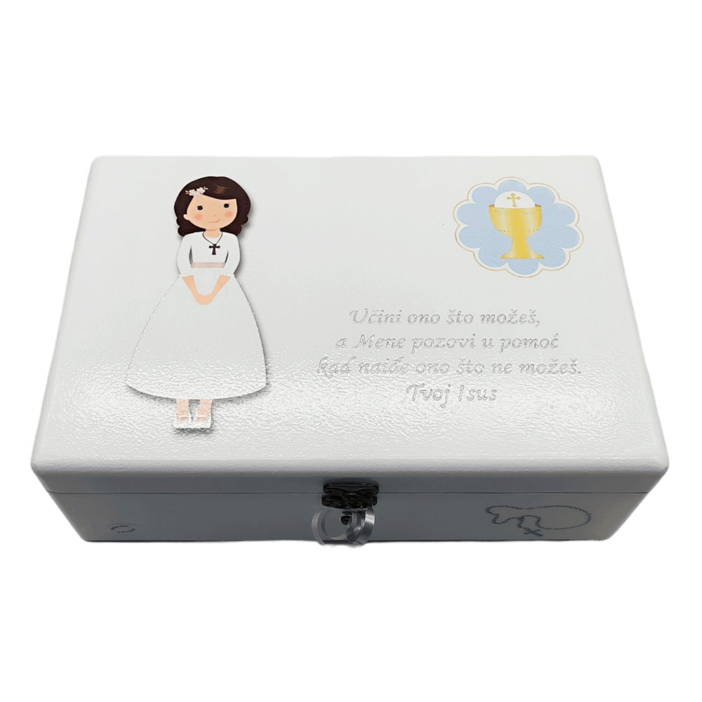 Unikatna kutija za Prvu Pričest – Jedinstven poklon za nezaboravne uspomene - 3. 20x30x10cm - 154323