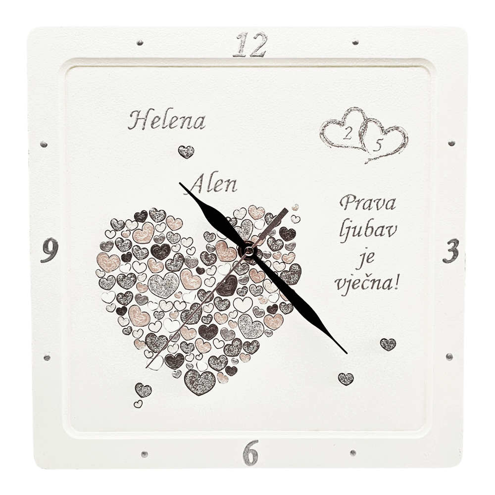 Personalizirani sat za srebrni pir – poklon za 25 godina braka - 1. 17029