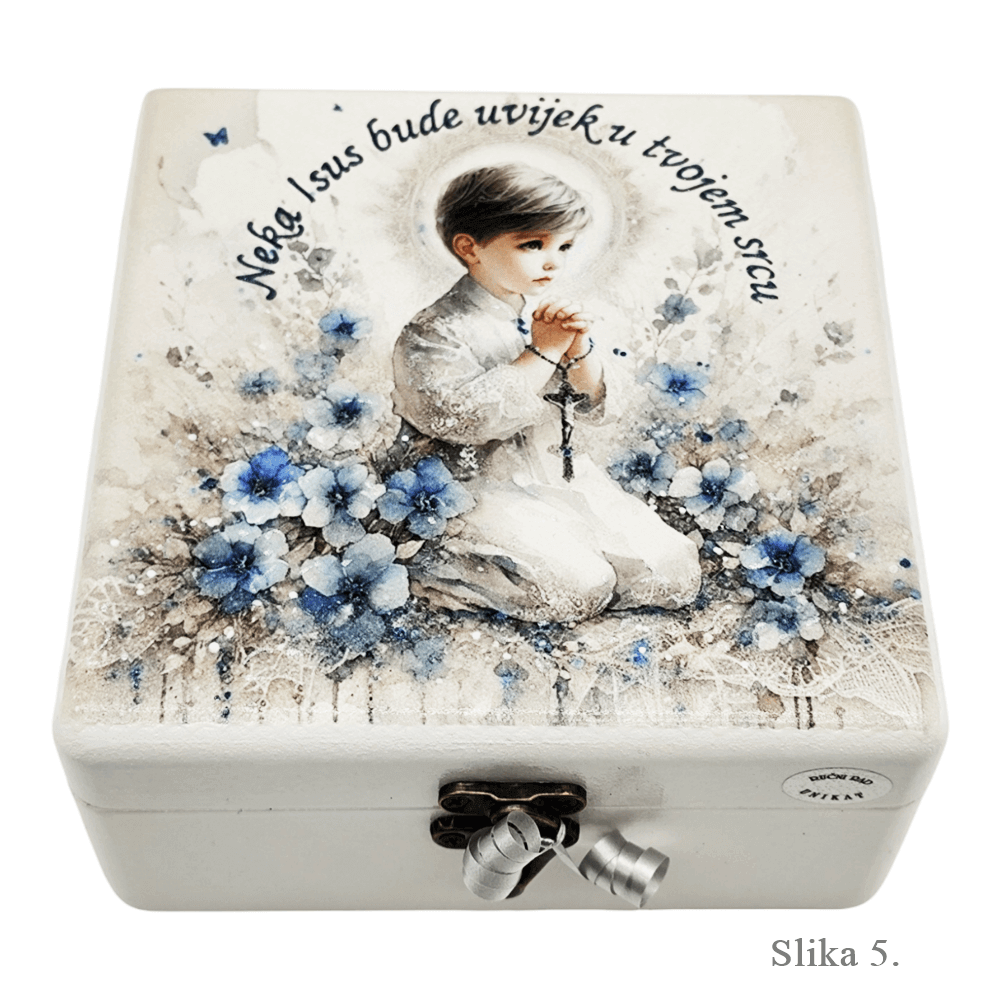 Personalizirane unikatne Kutije uspomena za Prvu Pričest - 7. 16x16x10cm - 165210