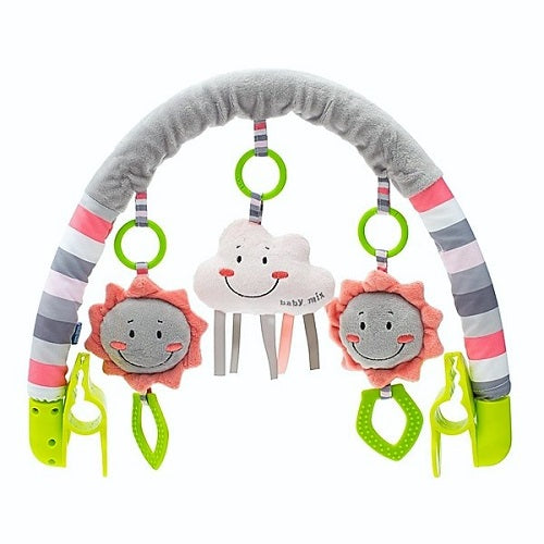 Plišani zeko s vibracijom grey&mint