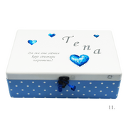 Kutija uspomena personalizirana imenom - poklon za rođenje, krštenje ili rođendan djeteta - 11. 20x30x10cm - 154361