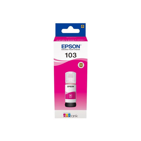 Tinta Epson 103, C13T00S34A, EcoTank, Magenta, ink bottle