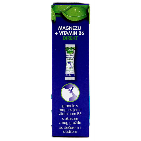 Naturel Magnezij + Vitamin B6 Direkt granule 30g