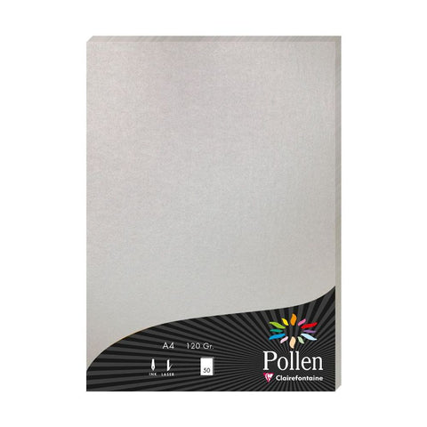 Clairefontaine papir Pollen silver A4/120gr 1/50
