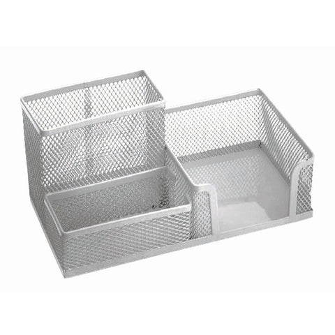 Organizer stolni 3U1 , žica, srebrni, dimenzije 20x10x10cm