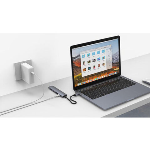 HyperDrive, BAR 6 u 1 USB-C HUB, za Macbook, Chromebook i PC, space grey