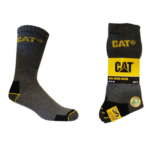 CAT CAT muške radne čarape, sive, 41/45, 3 para
