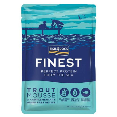 Fish4Dogs Trout, mousse, pastrva 100 g