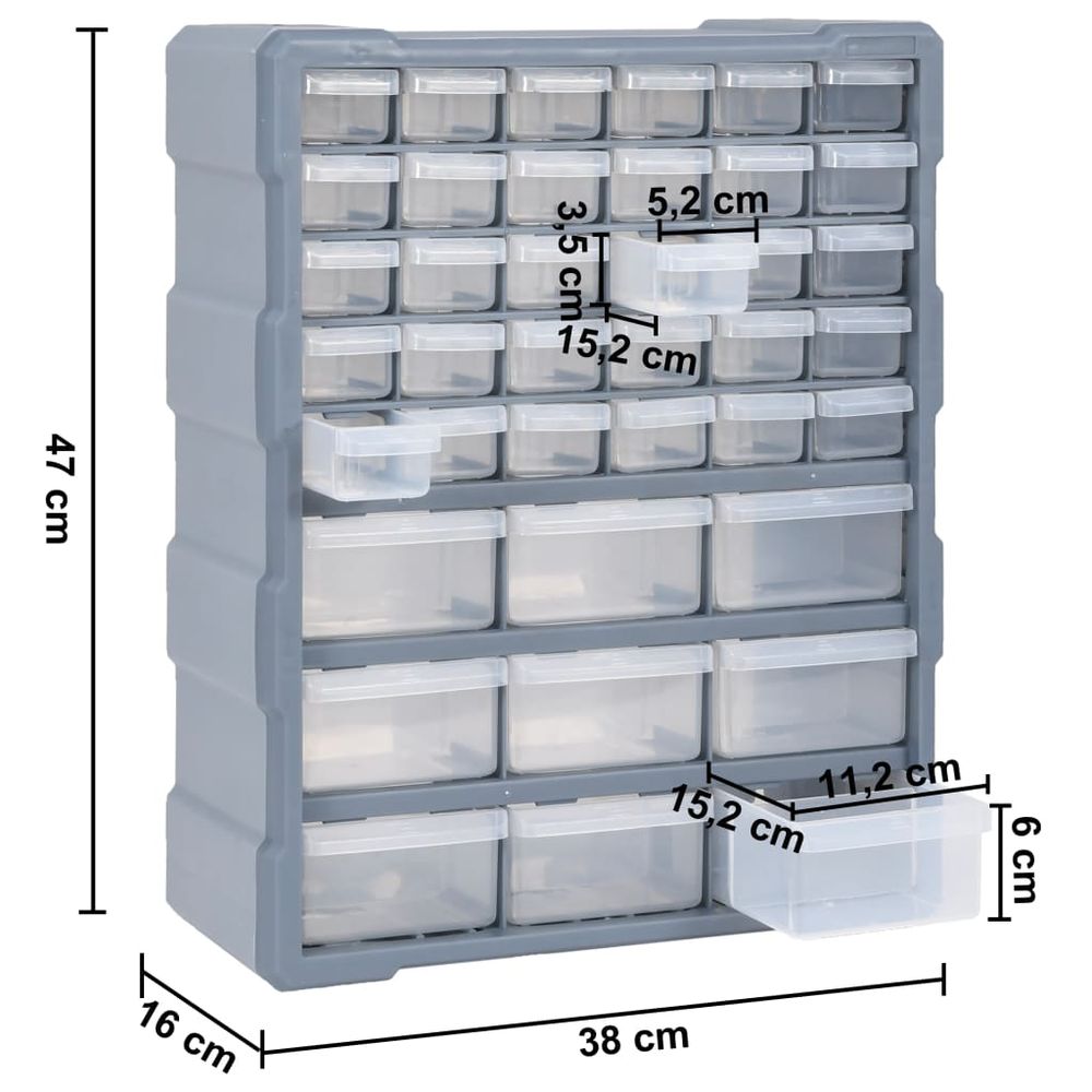 Organizator s 39 ladica 38 x 16 x 47 cm