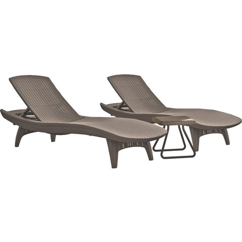 Keter Pacific set sa stolom, cappuccino
