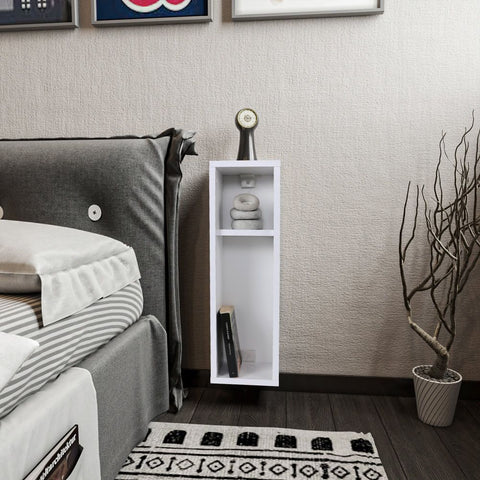 Woody Fashion Noćni ormarić, Bijela boja, Turra - White