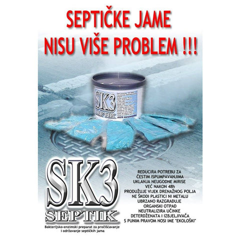 SK3 Septik 6x30g | Ekološko sredstvo za pročišćavanje septičkih jama
