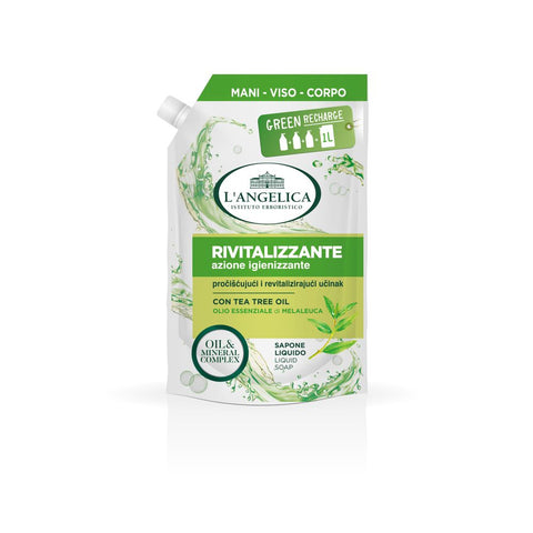 L&#39;ANGELICA tekući sapun refill Revitalizing, ulje čajevca 1000 ml