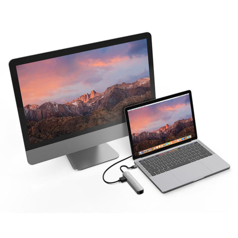 HyperDrive, TUBE 6 u 1 USB-C HUB, za Macbook, Chromebook i PC, space grey