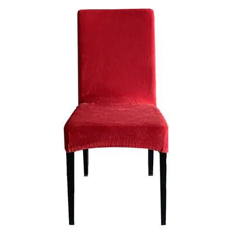 Navlaka za stolicu rastezljiva Velvet crvena 45x52 cm, set od 2 kom