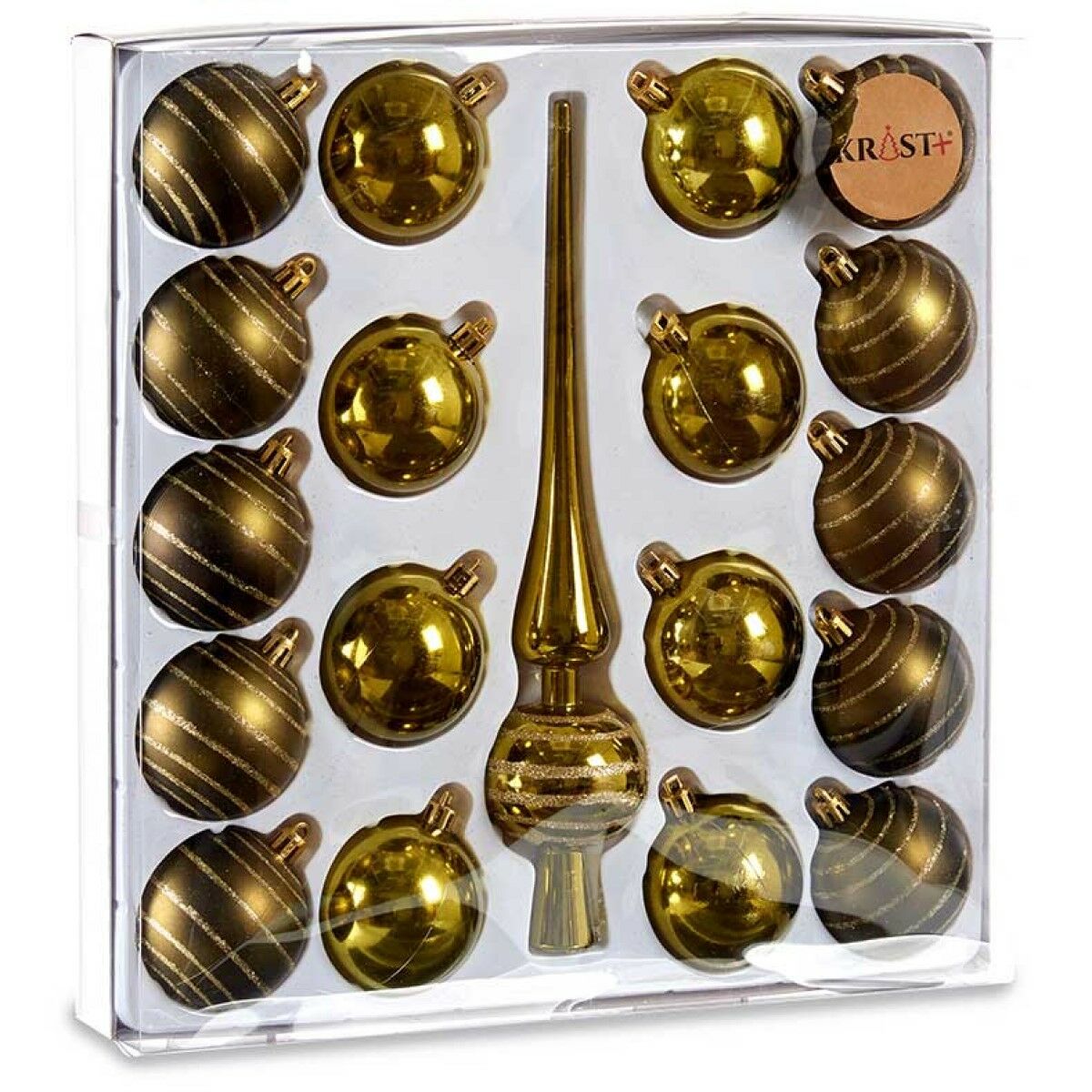 Božićni ukras Krist+ Zelena PVC Decorațiune Suspendată 19 Dijelovi