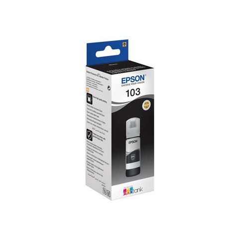 Tinta Epson 103, C13T00S14A, EcoTank, Black, ink bottle