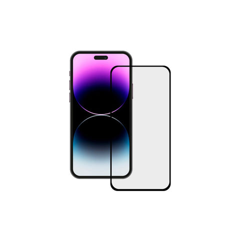 KSIX, extreme zaštitno staklo 2.5D 9H za iPhone 15 Pro Max, crni rub