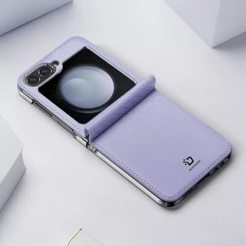 Samsung Galaxy Z Flip6 Dux Ducis Bril Flip Case maska - Ljubičasta