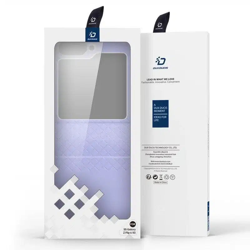 Samsung Galaxy Z Flip6 Dux Ducis Bril Flip Case maska - Ljubičasta