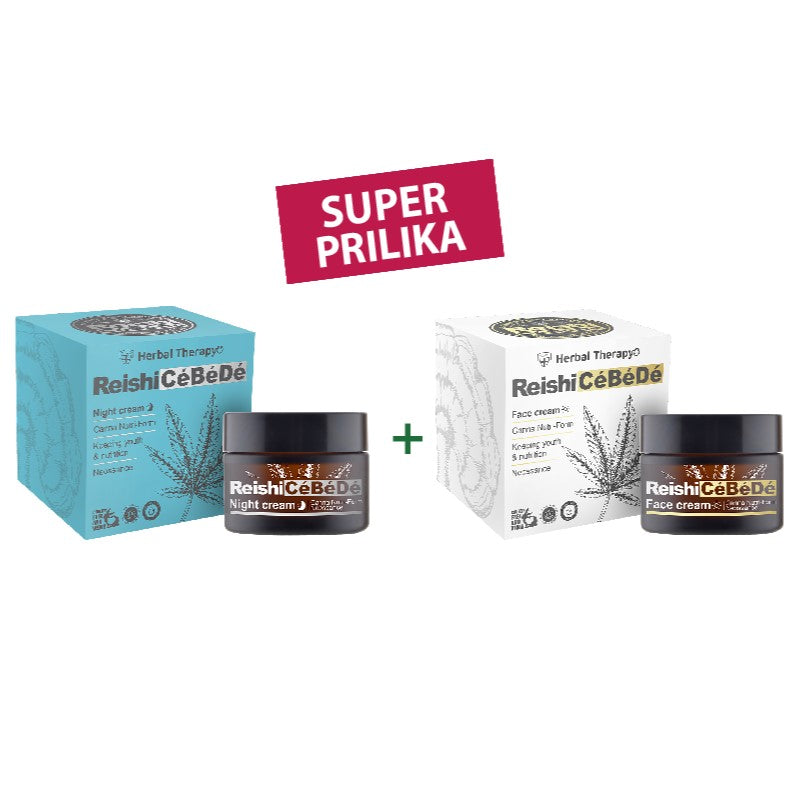 Reishi CeBeDe SET Dnevna i Noćna krema 50ml.