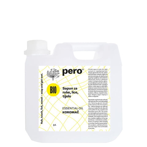 pero® Sapun za ruke, lice i tijelo koromač refill, 3l XXL