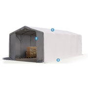 Skladišni šator PRIME PLUS 8x12x3,0 m 720 g/m²