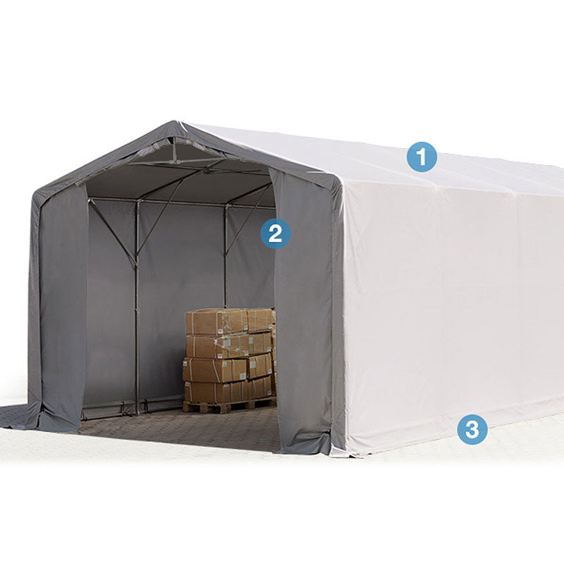 Skladišni šator PRIME PLUS 5x10x3,0 m 720 g/m²