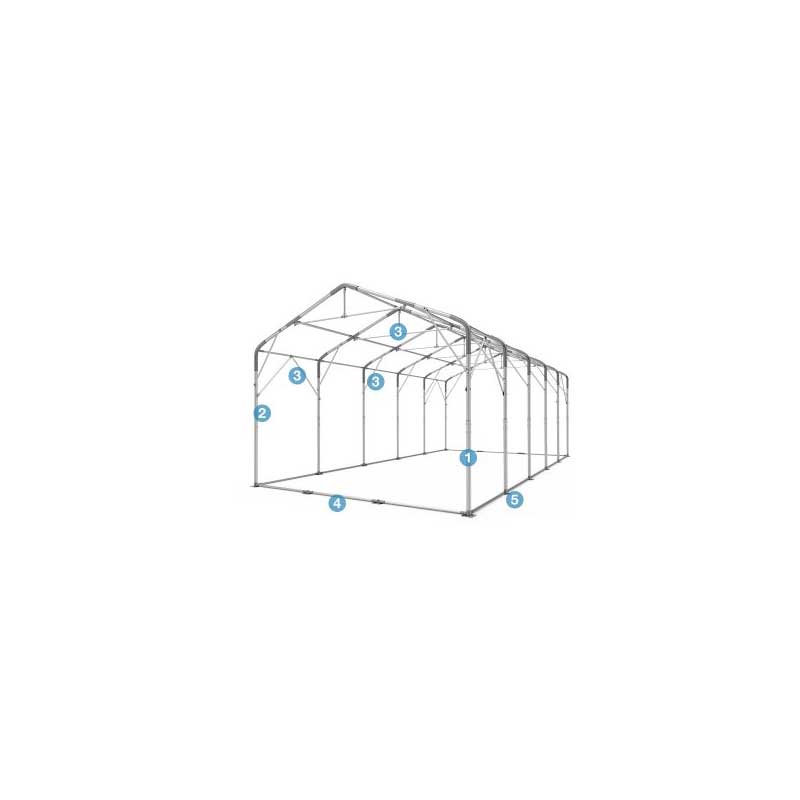 Skladišni šator PRIME 5x10x3,0 m 550 g/m²