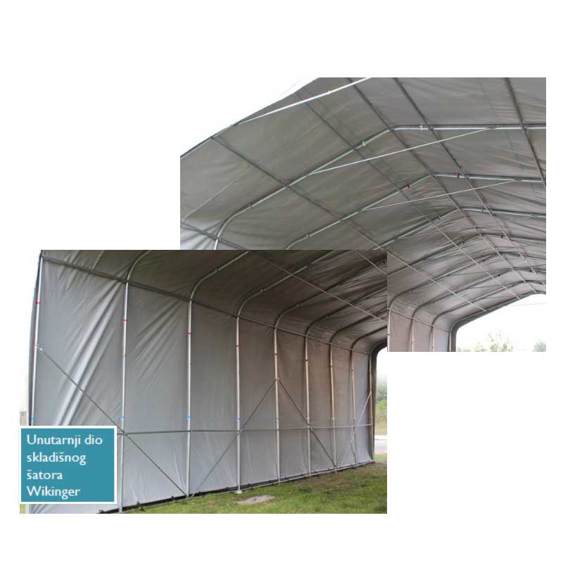 Skladišni šator Wikinger 5x10x2,7 m PVC 550 g